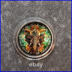 2023 1OZ Silver Silver Maple Leaf Mandala Elephant Elephant Canada Canada 100BU