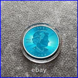 2023 1oz Silver Silver Maple Leaf Blue Blue Space Canada Canada NEW ONLY 500 BU #2