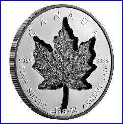 2023 Canada $20 1 oz Silver Super Incuse Maple Leaf Black Rhodium Reverse Proof