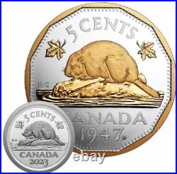 2023 Canada 5-Cent Silver 1947 Maple Leaf Mark, 2 oz. 999 Silver