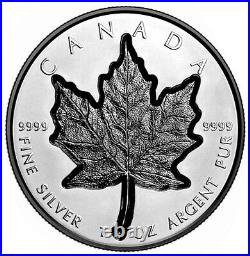 2023 Canada S$20 Maple Leaf Super Incuse Black Rhodium Plating Reverse Proof OGP