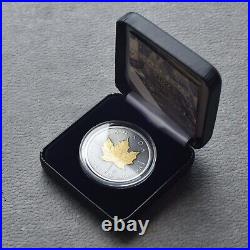 2024 1 oz Silver Silver Maple Leaf 24kt Gold Treasure Canada Canada NEW ONLY 250