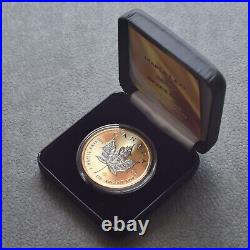 2024 1oz Silver Maple Leaf 24kt Space Gold Canada Canada NEW ONLY 500