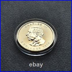 2024 1oz Silver Maple Leaf 24kt Space Gold Canada Canada NEW ONLY 500