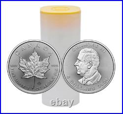 2024 Canada 1 oz Silver Maple Leaf Coin. 999 Fine BU (Lot of 100) Fast Shipping