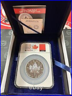 2024 Canada 5 oz Silver Maple Leaf Pulsating UHR NGC PF70 FDOI Taylor Signed