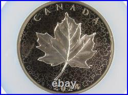 2024 Canada $50, 5 Ounce, Maple Leaf-Rhodium Plated, Incuse Des NGC Pf 70 FDOI