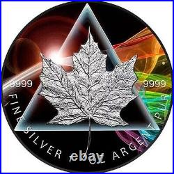 2024 Canada Maple Leaf 1 Oz 9999 Silver Dark Side of the King Edition JP788