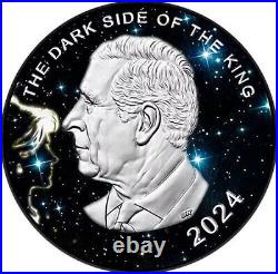 2024 Canada Maple Leaf 1 Oz 9999 Silver Dark Side of the King Edition JP788