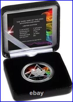 2024 Canada Maple Leaf 1 Oz 9999 Silver Dark Side of the King Edition JP788