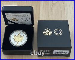 2024 Canada Maple Leaf Super Incuse Gold Gilt 1 oz Silver Proof New SHIP TODAY