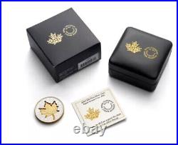 2024 Canada Maple Leaf Super Incuse Gold Gilt 1 oz Silver Proof New SHIP TODAY