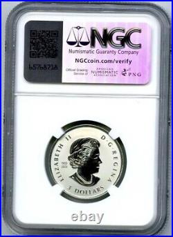 2024 Queen Elizabeth $3 1/4 Oz Canada Silver Ngc Pf70 Maple Leaf First Releases