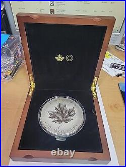 2024 RCM 1 Kilo Silver $250 Pulsating Maple Leaf