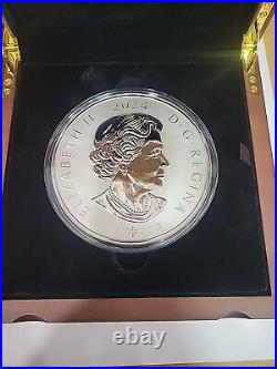 2024 RCM 1 Kilo Silver $250 Pulsating Maple Leaf