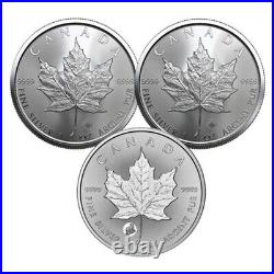 2024 Treasured Maple Leaf Effigies $5 Premium Bullion Silver 3-Coin Set Canada