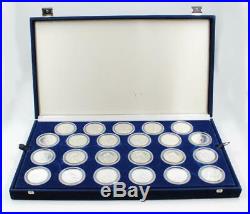 23x 1 oz Canada Silver Maple Leaf Date Set Complete Run 1988 to 2009 Display Cas