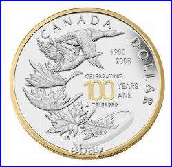 25.18g Silver Coin 2008 $1 Canada Special Edition Proof Silver Dollar Maple Loon
