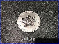 25 X. 9999 Silver Canadian Maple Leaf Coins In Mint Bullion Tube