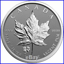 25 (one roll) 2016 Four-Leaf Clover Privy Canada 1 oz Silver Maple Leaf Coins