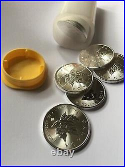 25 x 1 oz Canadian Silver Maple Leaf Coins Mint Untouched 999.9 Fine