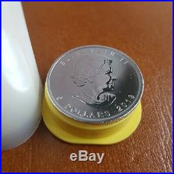 25 x Canadian Mint 2013 Maple Leaf 1 oz silver coins original tube FREE SHIPPING
