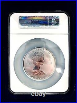25th Aniversary 2013 Canadian Maple Leaf $50 Reverse Proof 5oz Silver Coin with