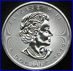 25x 2019 1 oz Canadian Silver Maple Silver Bullion Coin in tube / 999.9 Silver