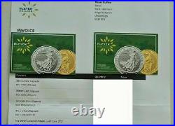 3 x 2021 Silver Maple Leaf 1oz Canadian Silver Bullion Coin Uncirculated Capsule
