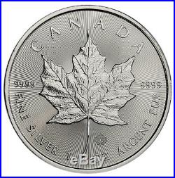 4 Rolls of 25 100 Coins 2019 Canada 1 oz Silver Maple Leaf $5 GEM BU SKU55539