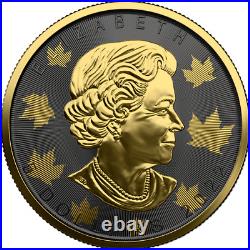 5$ Dollar Golden Ring Edition Maple Leaf Canada 1 OZ Silver 2022