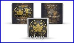 5$ Dollar Golden Ring Edition Maple Leaf Canada 1 OZ Silver 2022