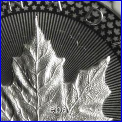 $5 Silver Canadian Maple Pride of Two Nations FDI 69 Dual Flags Mint Error