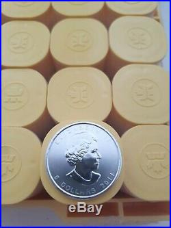 5 x 1 Oz Ounces Canada Silver maple bullion Coins 1oz Year 2011