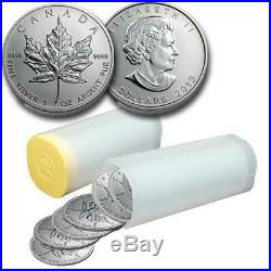 5 x New Uncirculated Royal Canadian Mint 2013 Maple Leaf 1 oz. 999 Silver Coin