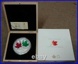 Boxed 2014 Canada Silver Proof One Kilo 250 Dollars Coin With Certificates