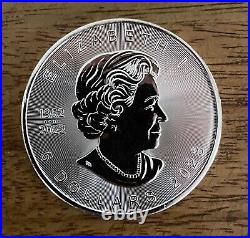 Bundle of 5 2023 Canada 1 oz Silver 9999 Maple Leaf Memorial Coins Lot3
