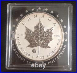 CANADA 2012 MAPLE LEAF Fabulous Collection F15 Privy Mark 1 oz. 999 silver coin