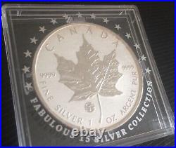 CANADA 2012 MAPLE LEAF Fabulous Collection F15 Privy Mark 1 oz. 999 silver coin