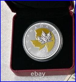 CANADA 2013 PROOF $5 SILVER COIN, 1 Oz. SILVER MAPLE LEAF 25th ANNIVERSARY