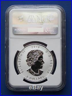 CANADA 2016 $5 ANA Privy Reverse Proof Silver Maple Leaf NGC PF70 1st Releases
