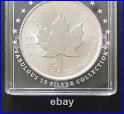 CANADA 2017 MAPLE LEAF Fabulous Collection F15 Privy Mark 1 Oz 999.9 Silver Coin