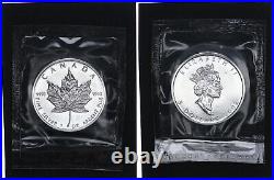 Canada 1 OZ 2002 Maple Leaf Fine Silver Brilliant Uncirculated IN 97534