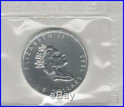 Canada 1995,1996 & 1997 Silver Maple Leaf's Rarest And Lowest Mintage Years