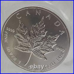 Canada 1999 5 Dollar Maple leaf 1 OZ Silver Original RCM sealed Lot of 10