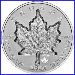 Canada 20 Dollar 2021-Maple Leaf-Super Incuse 1 Oz Silver Reverse Proof