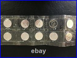 Canada 2005 $5 silver Maple Leaf sheet of 10 coins, original RCM packaging