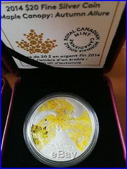 Canada 2013 2014 Maple Canopy Leaf 4 Coin Silver Coin Set Spring Autumn Original
