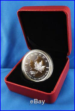 Canada 2013 $5 Maple Leaf Pure Silver with Gold Plating 25th Anniversary of SML