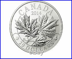 Canada 2014 1 Oz. $20 Pure Silver Majestic Maple Leaves 3 Coin Set Tax Exempt